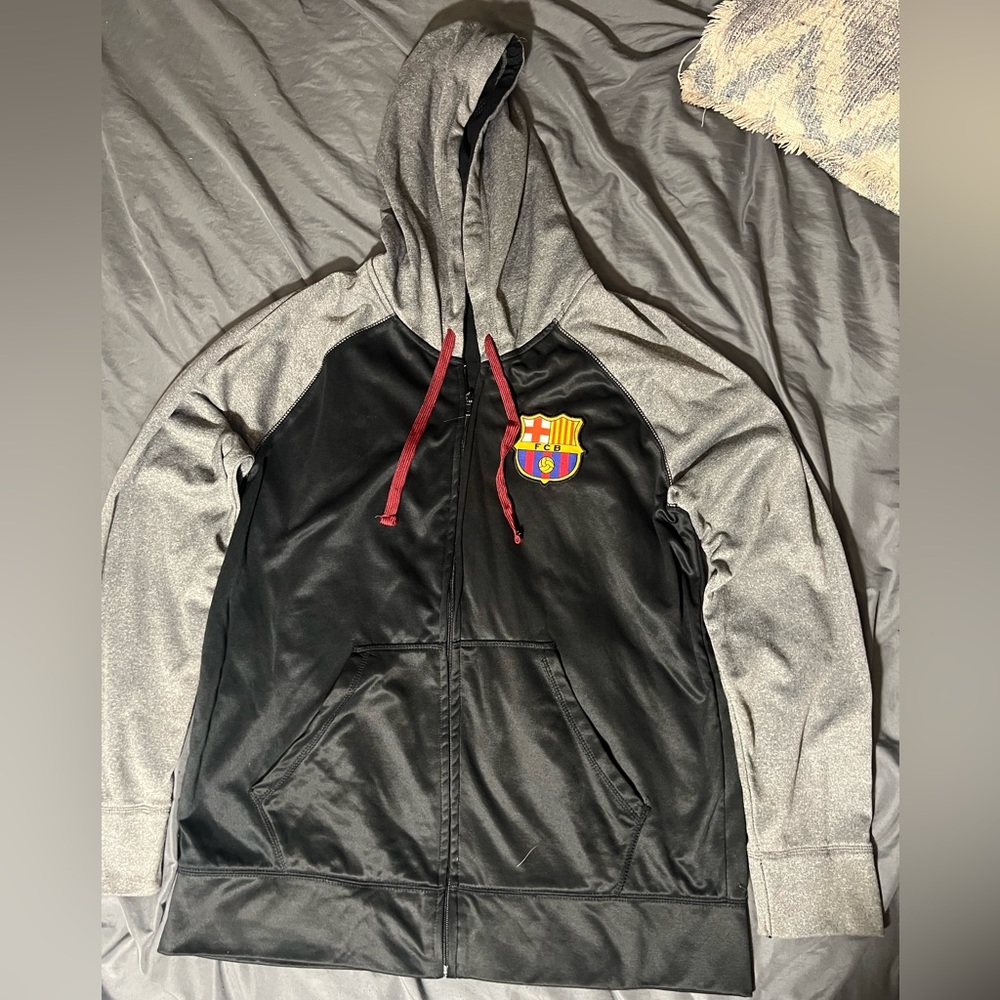 FCB Barcelona Zip Hoodie Sweatshirt